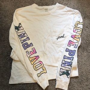 White long sleeve tee